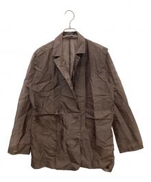 UNITED TOKYO（ユナイテッドトーキョー）の古着「シアーシャツジャケット」｜ブラウン