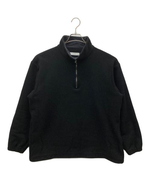 cornier（コルニエ）cornier (コルニエ) ハーフジップウールカットソー ブラック サイズ:SIZE Lの古着・服飾アイテム