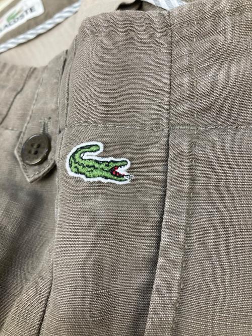 LACOSTE（ラコステ）LACOSTE (ラコステ) リネン混ハーフパンツ グレー サイズ:Lの古着・服飾アイテム