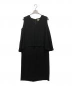 ENFOLDエンフォルド）の古着「セットアップフォーマルワンピース」｜ブラック
