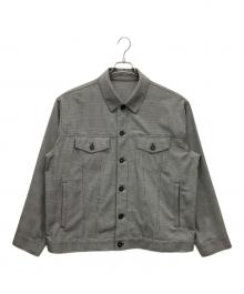 COMME CA MEN（コムサ・メン）の古着「グレンチェック ブルゾン」｜グレー