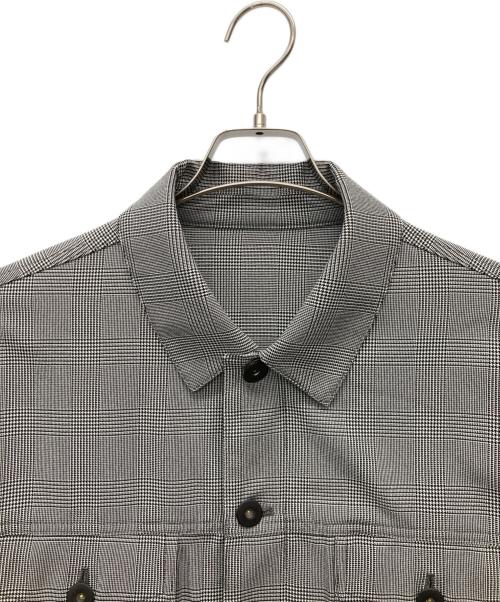 COMME CA MEN（コムサ・メン）COMME CA MEN (コムサ・メン) グレンチェック ブルゾン グレー サイズ:SIZE Lの古着・服飾アイテム