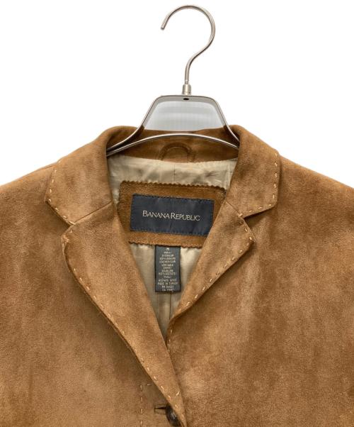 BANANA REPUBLIC（バナナリパブリック）BANANA REPUBLIC (バナナリパブリック) スウェードレザーチェスターコート ブラウン サイズ:SIZE Mの古着・服飾アイテム