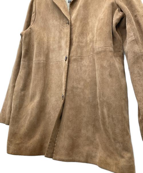 BANANA REPUBLIC（バナナリパブリック）BANANA REPUBLIC (バナナリパブリック) スウェードレザーチェスターコート ブラウン サイズ:SIZE Mの古着・服飾アイテム