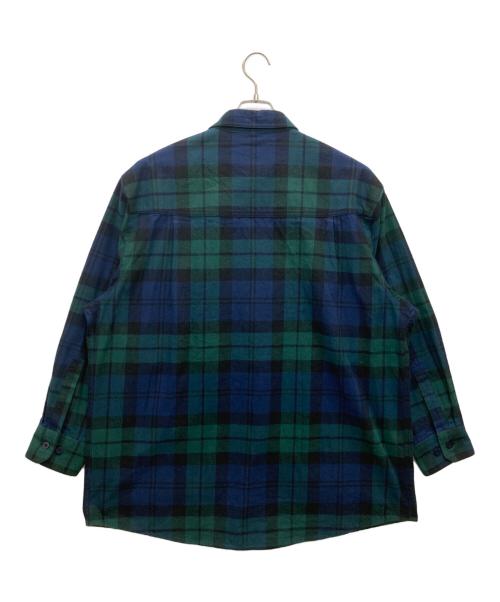 WTAPS（ダブルタップス）WTAPS (ダブルタップス) DECK/LS/COTTON.FLANNEL ネイビー×グリーン サイズ:SIZE X02の古着・服飾アイテム