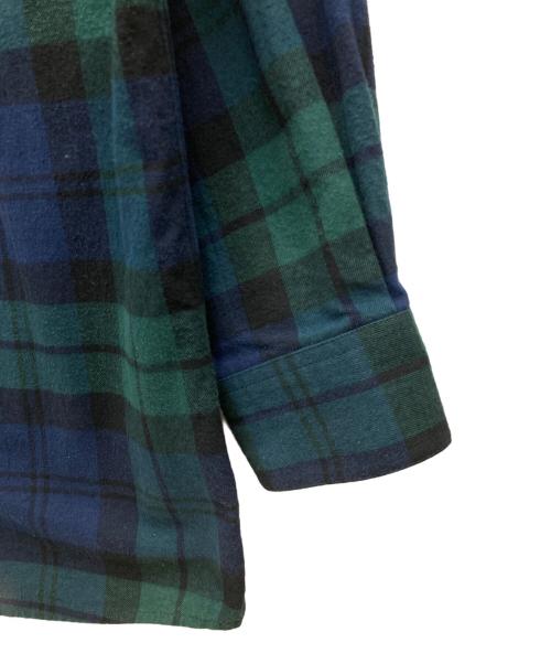 WTAPS（ダブルタップス）WTAPS (ダブルタップス) DECK/LS/COTTON.FLANNEL ネイビー×グリーン サイズ:SIZE X02の古着・服飾アイテム