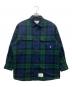 WTAPS（ダブルタップス）の古着「DECK/LS/COTTON.FLANNEL」｜ネイビー×グリーン