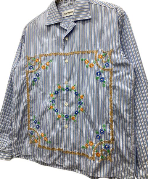 DISCOVERED（ディスカバード）DISCOVERED (ディスカバード) THOMAS MASON FLOWER EMBROIDERY SHIRTS ブルー サイズ:SIZE 3の古着・服飾アイテム