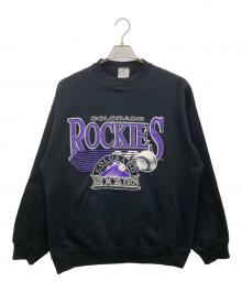 COLORADO ROOKIES（コロラド ルーキーズ）の古着「90'sクルーネックスウェット」｜ブラック