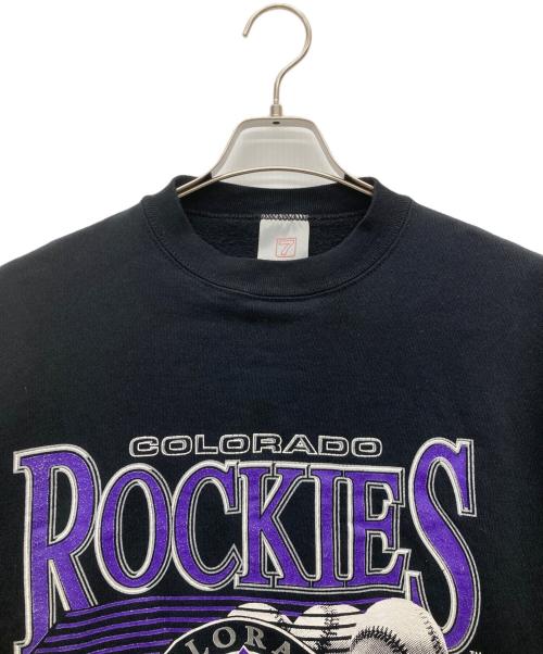 COLORADO ROOKIES（コロラド ルーキーズ）COLORADO ROOKIES (コロラド ルーキーズ) 90'sクルーネックスウェット ブラック サイズ:SIZE XLの古着・服飾アイテム