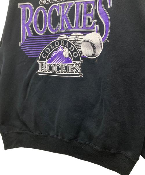 COLORADO ROOKIES（コロラド ルーキーズ）COLORADO ROOKIES (コロラド ルーキーズ) 90'sクルーネックスウェット ブラック サイズ:SIZE XLの古着・服飾アイテム