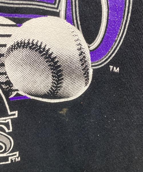 COLORADO ROOKIES（コロラド ルーキーズ）COLORADO ROOKIES (コロラド ルーキーズ) 90'sクルーネックスウェット ブラック サイズ:SIZE XLの古着・服飾アイテム
