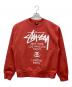 stussy（ステューシー）の古着「クルーネックスウェット」｜レッド