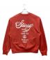 stussy (ステューシー) クルーネックスウェット レッド サイズ:SIZE XL：12000円