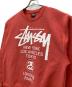 中古・古着 stussy (ステューシー) クルーネックスウェット レッド サイズ:SIZE XL：12000円