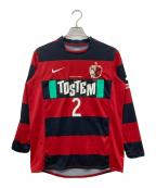 NIKEナイキ）の古着「鹿島アントラーズ 08 ユニフォーム 長袖」｜レッド