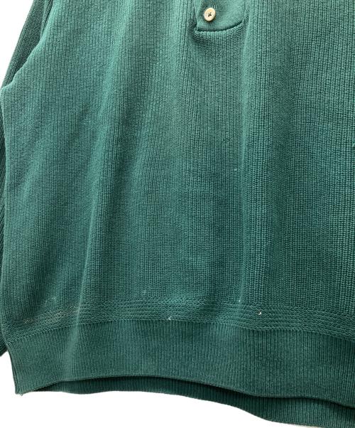 L.L.Bean（エルエルビーン）L.L.Bean (エルエルビーン) ヘンリーネックニット グリーン サイズ:SIZE XLの古着・服飾アイテム
