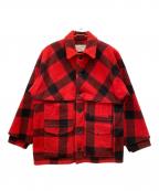 FILSON GARMENTフィルソン ガーメント）の古着「チェックウールコート」｜レッド