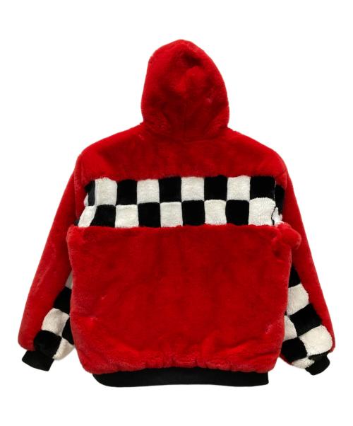 DANKE SCHON（ダンケ シェーン）DANKE SCHON (ダンケ シェーン) ファージャケット レッド×ブラック サイズ:SIZE Fの古着・服飾アイテム