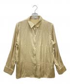ETRE TOKYOエトレトウキョウ）の古着「ボックスシルエットシルクシャツ」｜ベージュ
