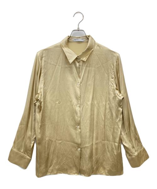ETRE TOKYO（エトレトウキョウ）ETRE TOKYO (エトレトウキョウ) ボックスシルエットシルクシャツ ベージュ サイズ:SIZE Fの古着・服飾アイテム