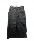 ISABEL ETOILE MARANTイザベル）の古着「フェイクレザースカート」｜ブラック