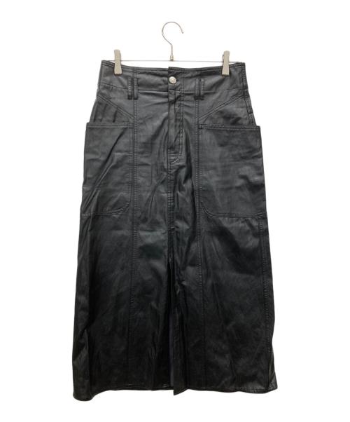 ISABEL ETOILE MARANT（イザベル）ISABEL ETOILE MARANT (イザベル) フェイクレザースカート ブラック サイズ:SIZE 38の古着・服飾アイテム
