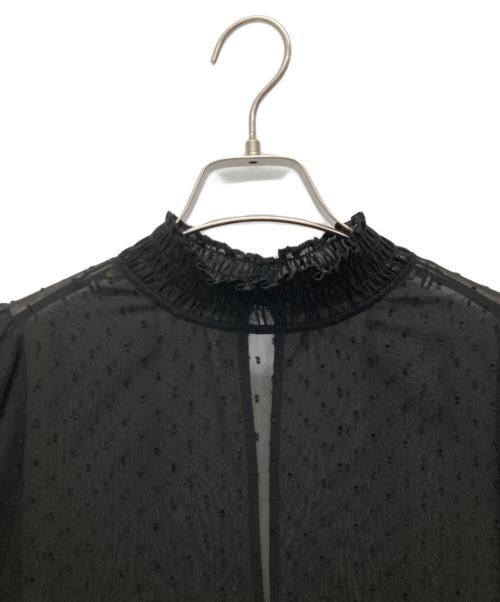 Spick and Span（スピックアンドスパン）Spick and Span (スピックアンドスパン) 半袖ブラウス ブラック サイズ:SIZE Fの古着・服飾アイテム