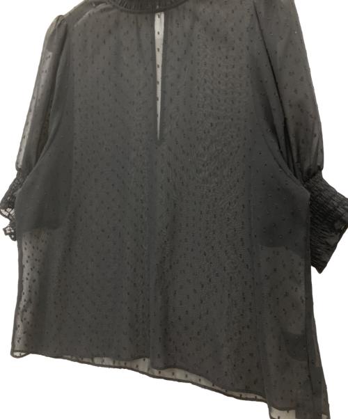 Spick and Span（スピックアンドスパン）Spick and Span (スピックアンドスパン) 半袖ブラウス ブラック サイズ:SIZE Fの古着・服飾アイテム