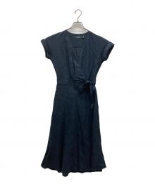 LAUREN RALPH LAUREN（ローレンラルフローレン）の古着「半袖ワンピース」｜ネイビー