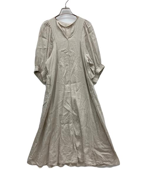 Adam et Rope（アダム エ ロペ）Adam et Rope (アダム エ ロペ) 半袖ワンピース アイボリー サイズ:Fの古着・服飾アイテム
