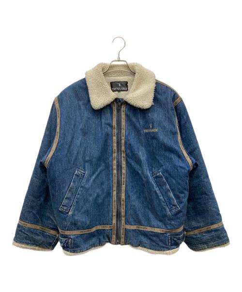 TRUSSARDI（トラサルディ）TRUSSARDI (トラサルディ) 裏ボアデニムジャケット インディゴ サイズ:SIZE 48の古着・服飾アイテム
