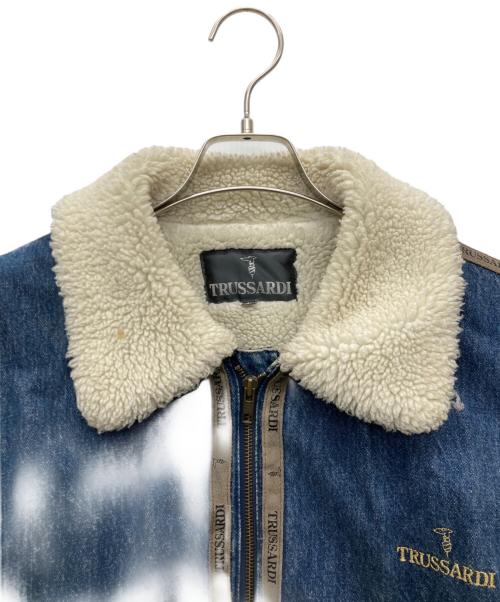 TRUSSARDI（トラサルディ）TRUSSARDI (トラサルディ) 裏ボアデニムジャケット インディゴ サイズ:SIZE 48の古着・服飾アイテム