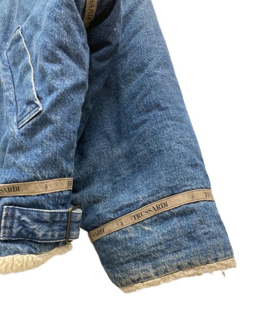 TRUSSARDI（トラサルディ）TRUSSARDI (トラサルディ) 裏ボアデニムジャケット インディゴ サイズ:SIZE 48の古着・服飾アイテム