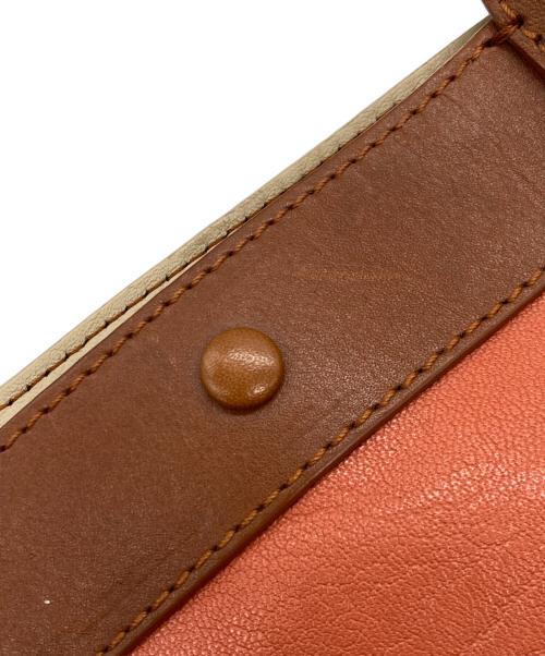 Chloe（クロエ）Chloe (クロエ) ハンドバッグ オレンジ×ブラウンの古着・服飾アイテム