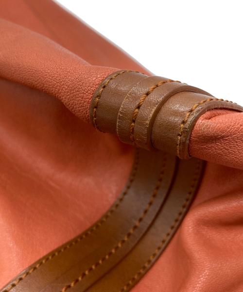 Chloe（クロエ）Chloe (クロエ) ハンドバッグ オレンジ×ブラウンの古着・服飾アイテム