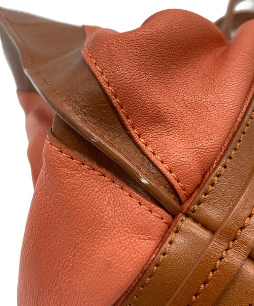 Chloe（クロエ）Chloe (クロエ) ハンドバッグ オレンジ×ブラウンの古着・服飾アイテム
