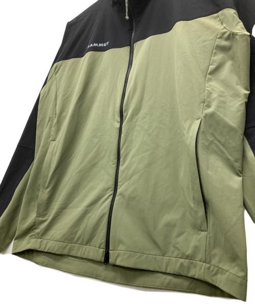 MAMMUT（マムート）MAMMUT (マムート) コンフォート ジャケット アジアンフィット ブラック×グリーン サイズ:SIZE Lの古着・服飾アイテム