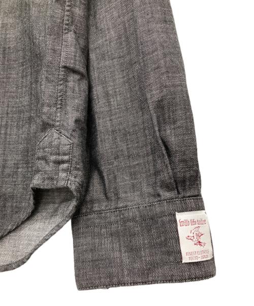 Wild Life Tailor（ワイルドライフテイラー）Wild Life Tailor (ワイルドライフテイラー) ラウンドカラーシャツ グレー サイズ:SIZE Lの古着・服飾アイテム