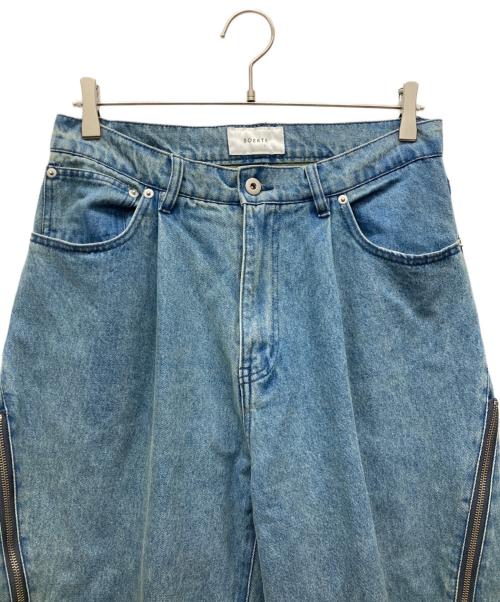 soerte（ソエルテ）soerte (ソエルテ) ワイドデニムパンツ インディゴ サイズ:SIZE 3の古着・服飾アイテム