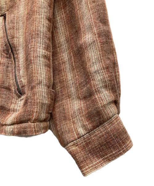 Calvin Klein（カルバンクライン）Calvin Klein (カルバンクライン) ジップアップジャケット レッド×ベージュ サイズ:Ｓの古着・服飾アイテム