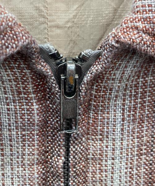 Calvin Klein（カルバンクライン）Calvin Klein (カルバンクライン) ジップアップジャケット レッド×ベージュ サイズ:Ｓの古着・服飾アイテム