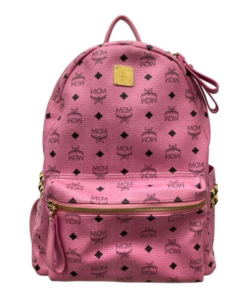 MCM（エムシーエム）MCM (エムシーエム) レザーリュック ピンクの古着・服飾アイテム
