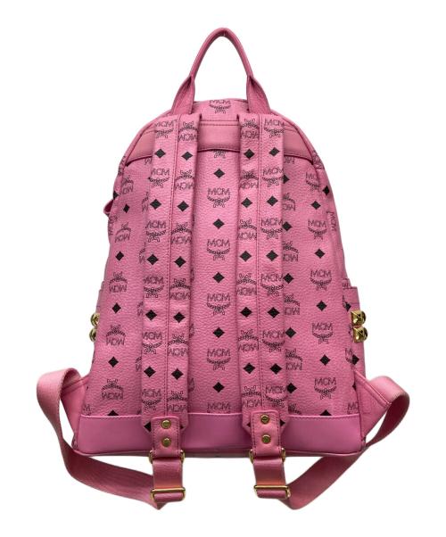 MCM（エムシーエム）MCM (エムシーエム) レザーリュック ピンクの古着・服飾アイテム
