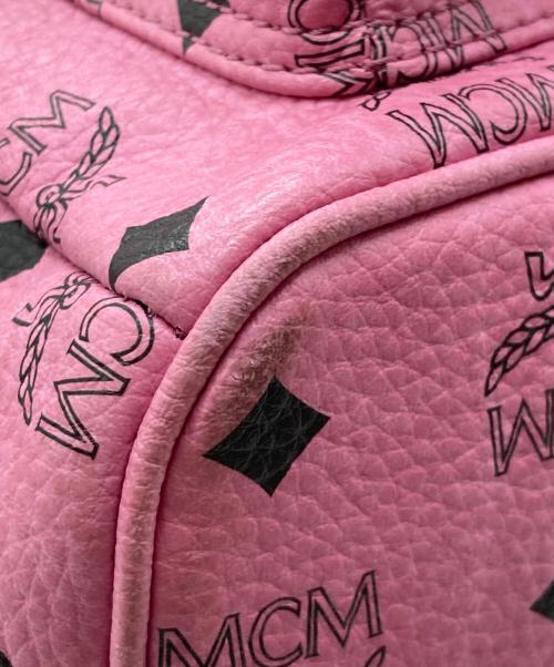 MCM（エムシーエム）MCM (エムシーエム) レザーリュック ピンクの古着・服飾アイテム