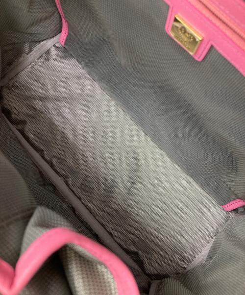 MCM（エムシーエム）MCM (エムシーエム) レザーリュック ピンクの古着・服飾アイテム