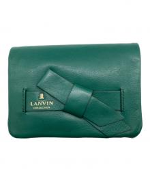 LANVIN（ランバン）の古着「2つ折り財布」｜グリーン