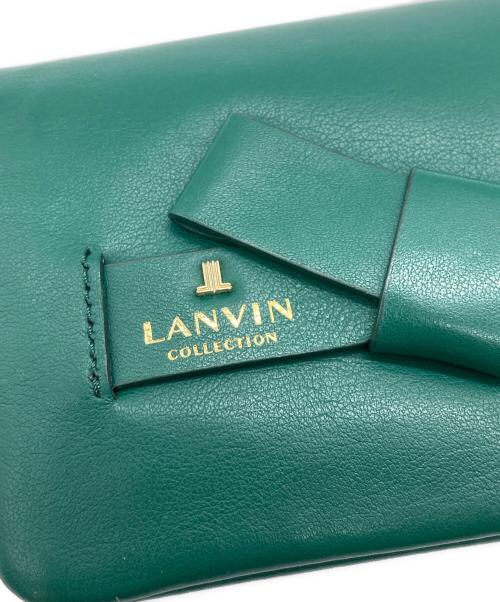 LANVIN（ランバン）LANVIN (ライバン) 2つ折り財布 グリーンの古着・服飾アイテム