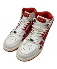 AMIRI（アミリ）の古着「スカルパネルハイカットスニーカー」｜レッド×ホワイト