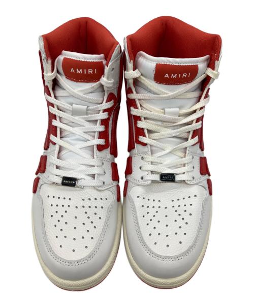 AMIRI（アミリ）AMIRI (アミリ) スカルパネルハイカットスニーカー レッド×ホワイト サイズ:25㎝の古着・服飾アイテム